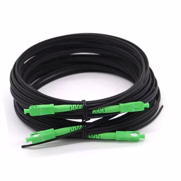 FTTH 1/2/4/12 Core Fibra Óptica Drop Cabo de Fibra Óptica Patch Cord