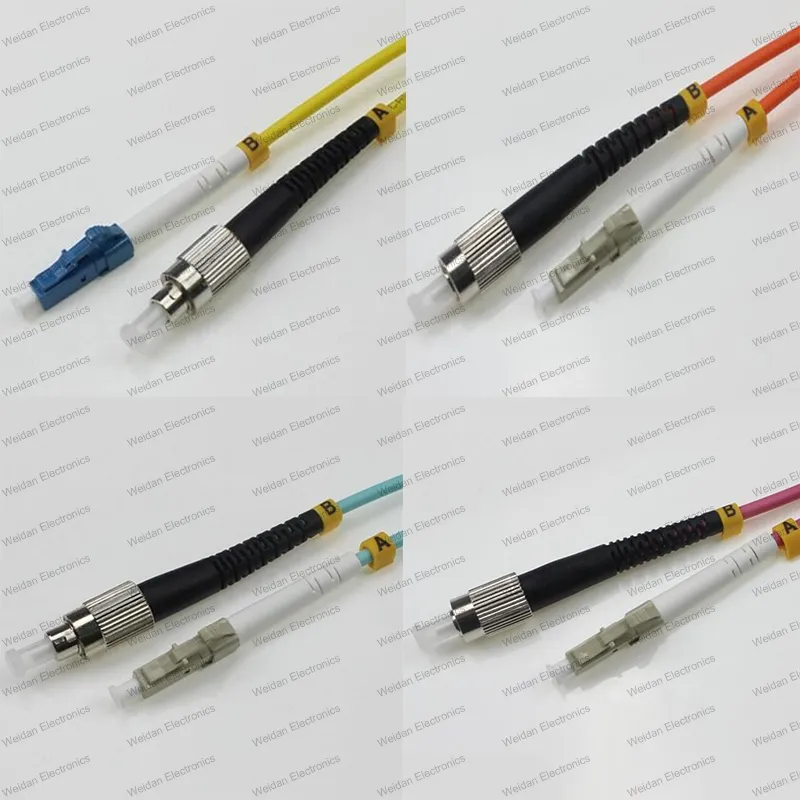 FC-FC Sm/mm/Om1/Om2/Om3/Om4 Sx 2.0/3.0 PVC/LSZH Cabo de Fibra Óptica