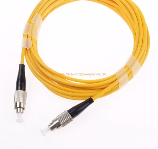 Patch Cord de Fibra Óptica FC/Upc-FC/Upc OS2 9/125 Modo Único Simplex Od: PVC de 3,0 mm